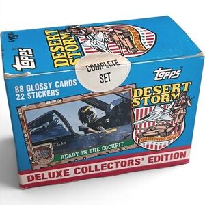 Topps Desert Storm Trading Cards 1991 Deluxe Set 110pc Unopened